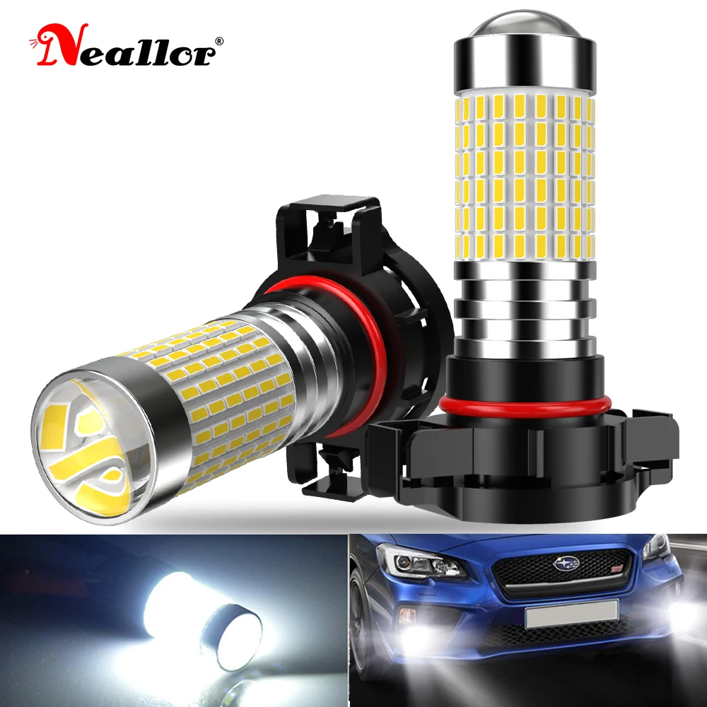 

2pcs Pair LED Fog Lights 12v Bulbs For The Car H8 H11 H9 H16 EU JP 9006 HB4 PSX24W 9005 HB3 5202 Auto Running Lamp DRL Ice Diode