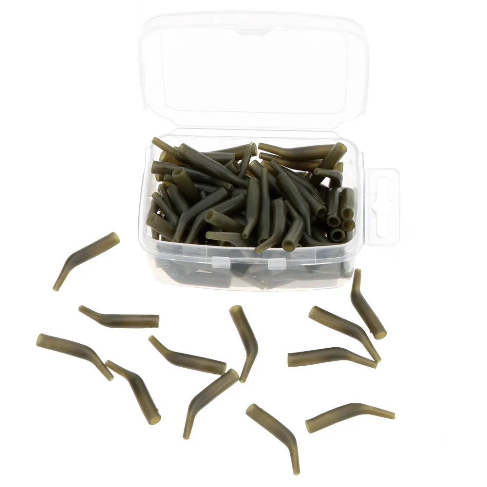 100 шт. рыболовные поворотные крючки рукава леска aligtas Rig рукав мягкий анти