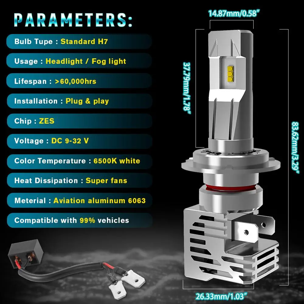 Автомобильные фары Katur 2x Mini H4 Led H11 H8 HB3 9005 9006 HB4 для Toyota Sienna Yaris 2007 FJ T100 Cruiser MR2 Spyder |