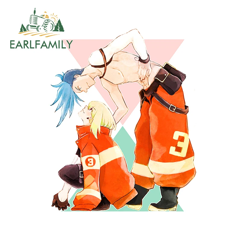 

EARLFAMILY 13 см x 12,7 см для Promare изображение виниловые наклейки автомобильные наклейки индивидуальные мотоцикл Водонепроницаемый устойчивые к п...