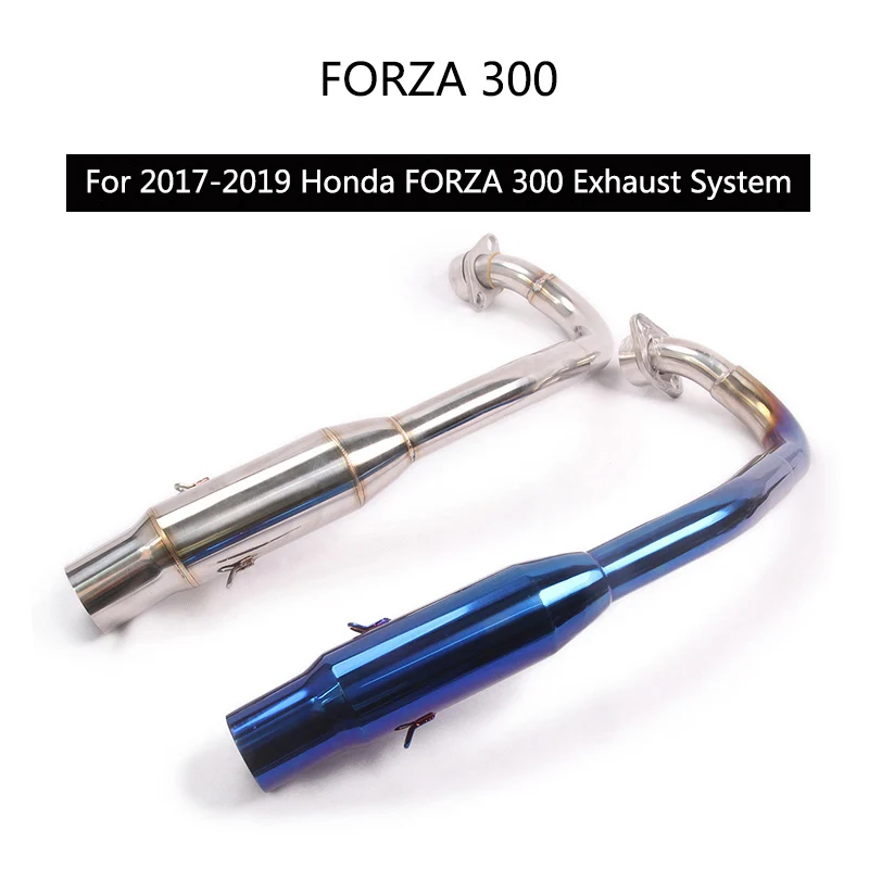 Коллекторная труба для 2017 2019 Honda Forza 300 мотоциклетная Передняя Соединительная без