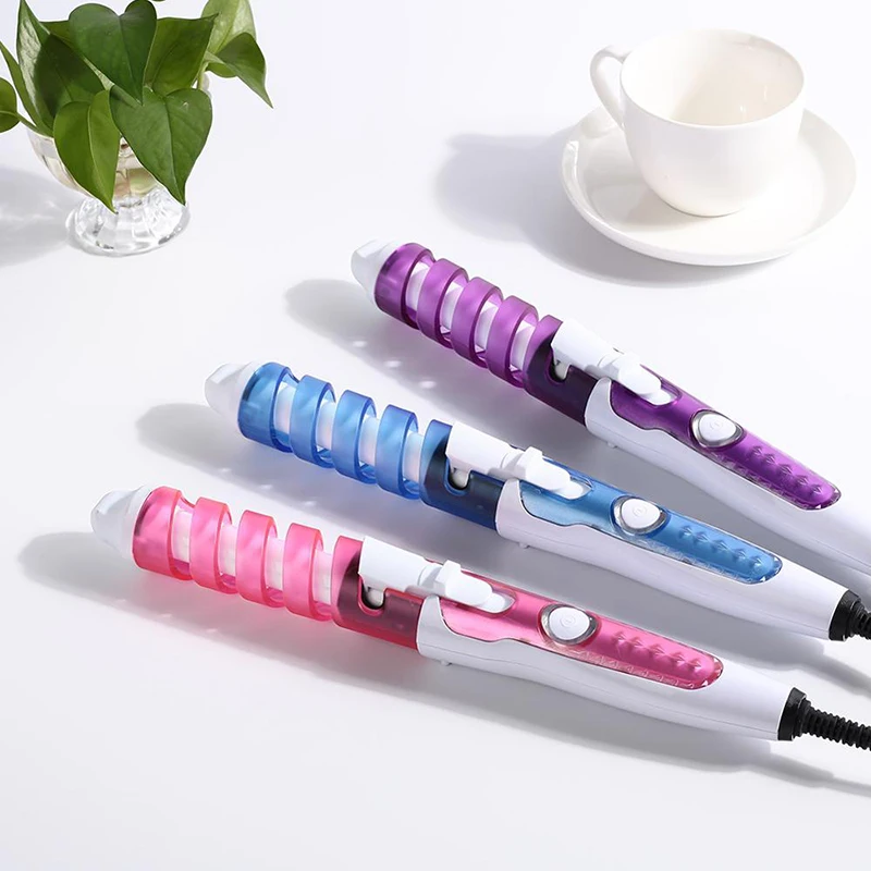 Портативные щипцы для завивки волос роликовые спиральные электрические