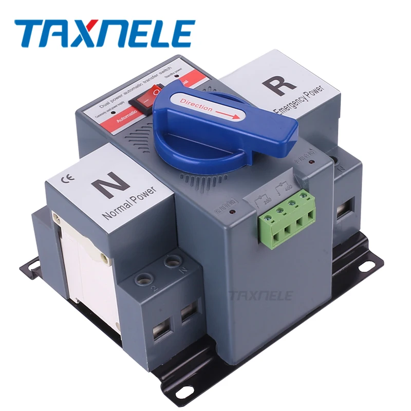 Ats transfer switch2P 4P 63A 230V 380V микро прерыватель цепи двойной мощности автоматический