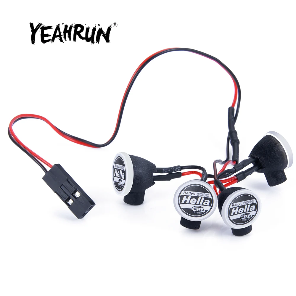 

YEAHRUN Bright Roof Led Light Headlight Kit for Axial SCX24 AXI00001 1/24 RC Crawler Car Upgrade Parts Accessories