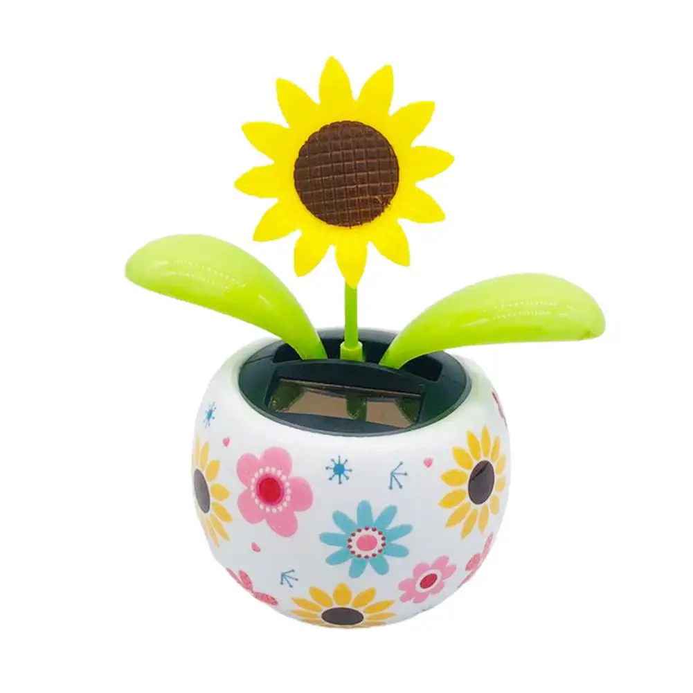 

Fashion Solar Powered Dancing Flower Toy Office Desk Car Decor Funny Electric Toys for Kids Christmas Gift