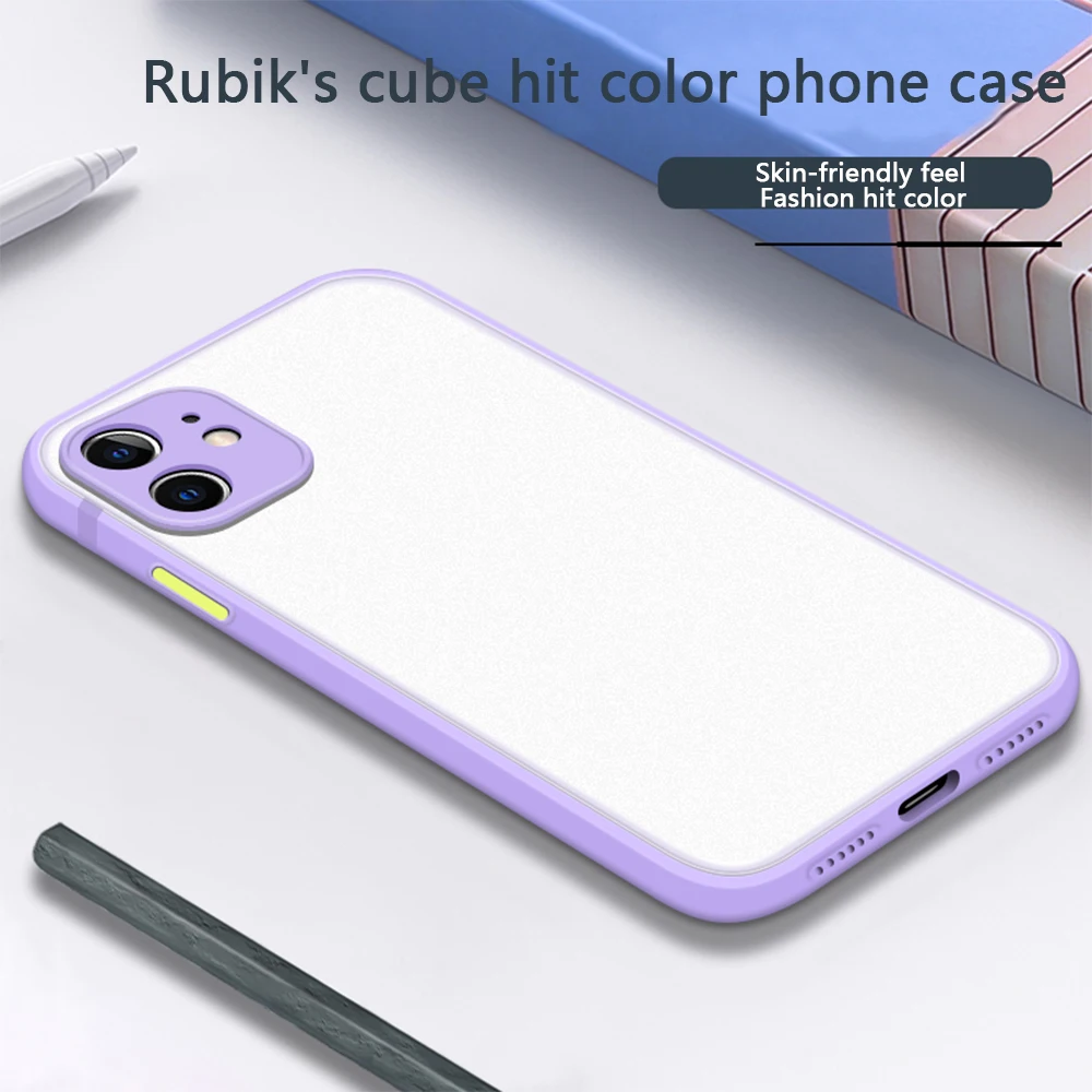 Новый квадратный ударопрочный чехол для iPhone 12 11 Pro Max SE 2020 Роскошный Матовый