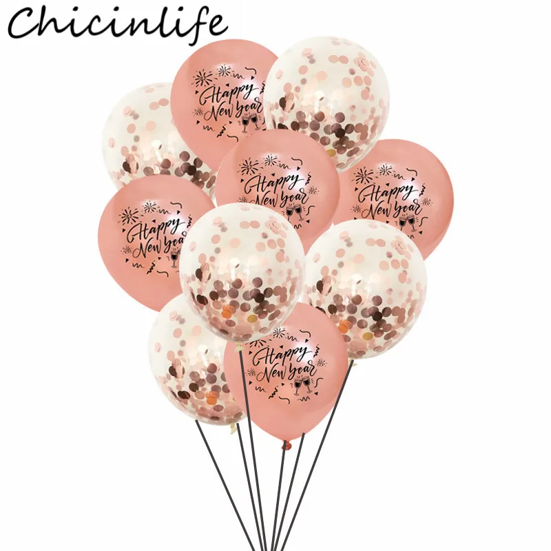 

10 шт., латексные шары 12 дюймов с конфетти