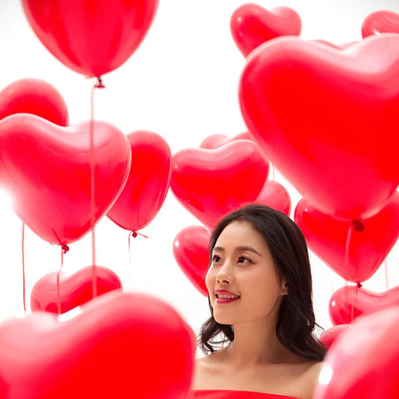 12 дюймов Новый сердец воздушных шаров Цвет конфеты латексные воздушные шары с