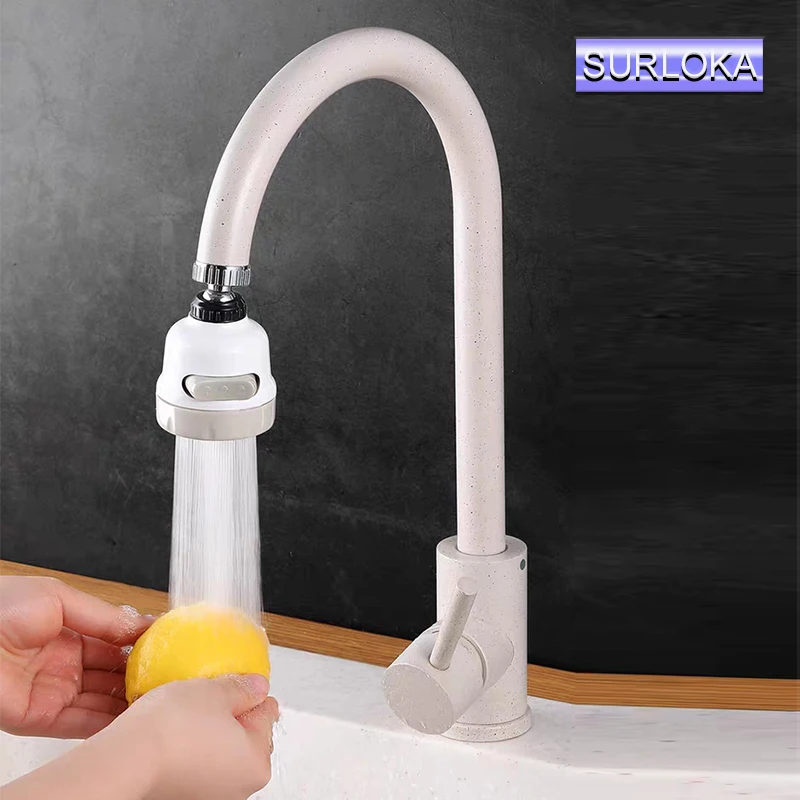 Bathroom Kitchen 3 Modes 360 Rotatable Tap Faucet Aerator Bubble Flexible Water Saving High Pressure Filter Adapter Sprayer |