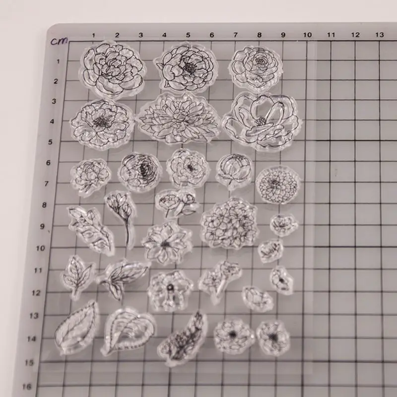 

Flower Silicone Clear Seal Stamp DIY Scrapbooking Embossing Photo Album Decorative Paper Card Craft Art Handmade Gift 23GB
