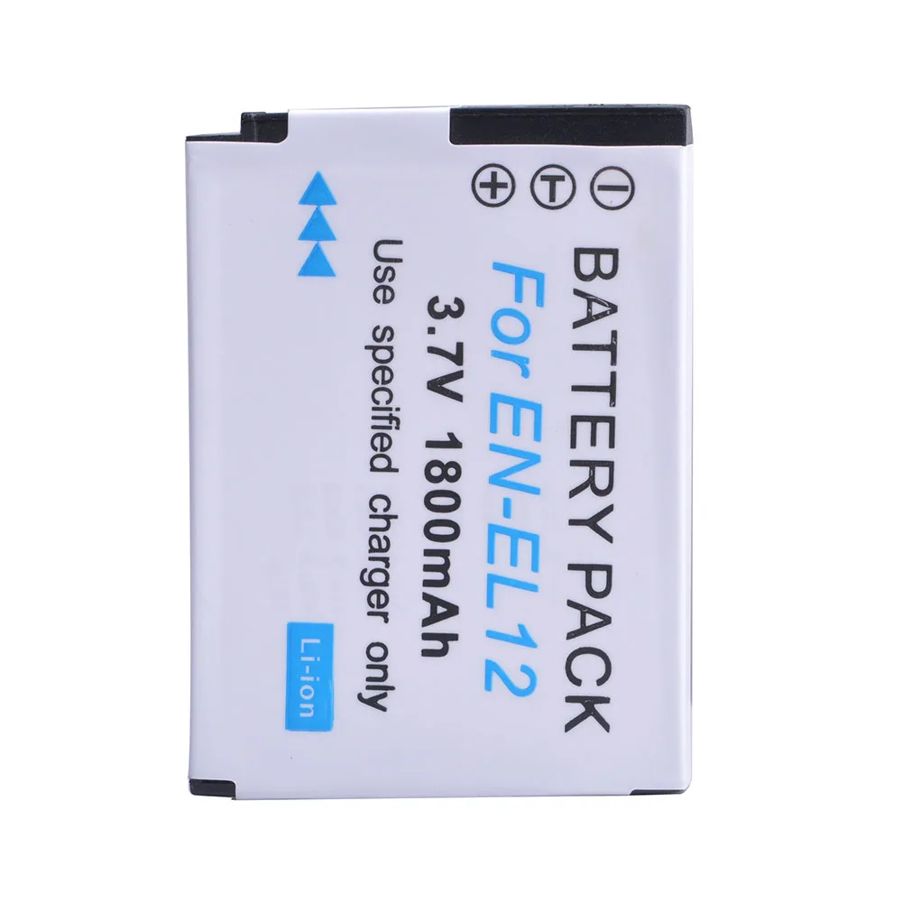 AsperX EN EL12 Батарея Akku + USB Dual Зарядное устройство с Тип C Порты и разъёмы для Nikon Coolpix