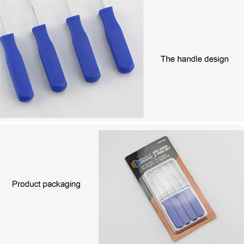 

4pcs Screwdrivers Set Car O-Ring Seal Gasket Puller Oil Seal Remover Tool for Auto Car Pick Hook Set Accessories