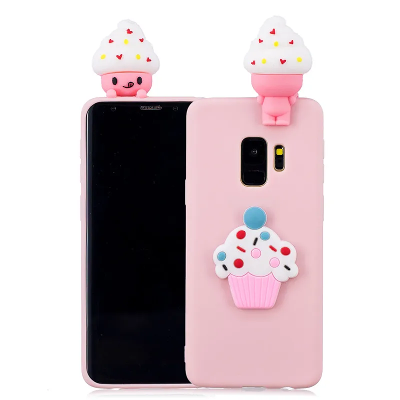 3D единорога панда кактус мягкий TPU чехол для samsung Примечание 10 плюс 9 S10E S8 S9 S10 плюс S7 S6 край A10 A20 A20E A30 A40 A50 A60 A70 - Цвет: Ice-cream
