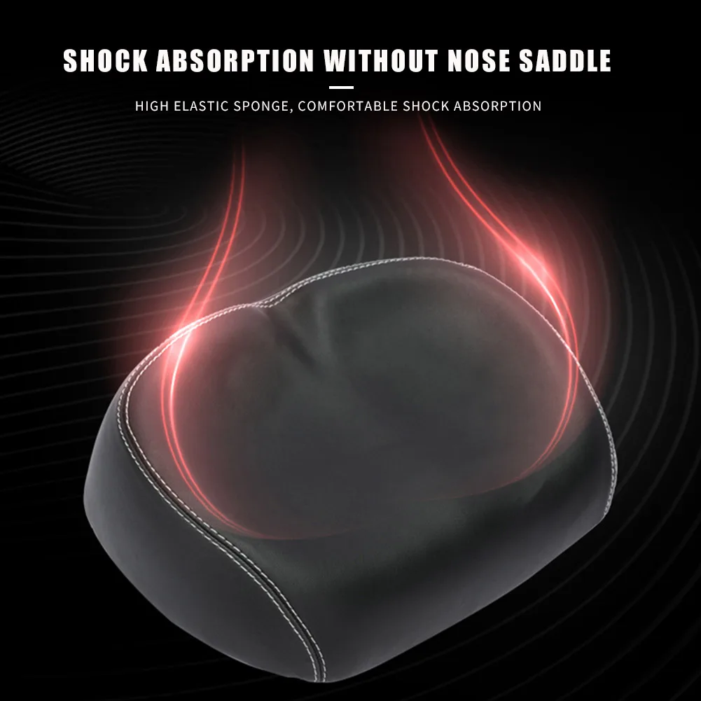 Противоударное велосипедное седло Большое широкое для велоспорта безбортная