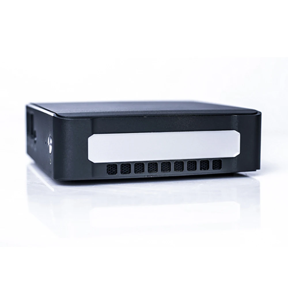 Мини-ПК промышленный без вентилятора Windows 10 Intel 8th I7 8565U i5 i3 4x USB 3 0 M.2 SSD настольный