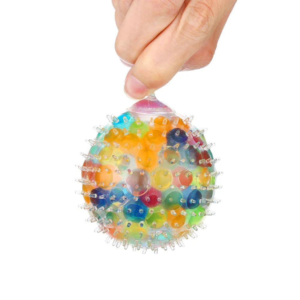 

Fidget Toys Spongy Rainbow Ball Puffer Toy Squeezable Pressure Toy Stress Relief Ball Toy Decompression toy