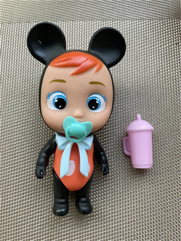 12 см плач Reborn Baby Doll с бутылочка соской для детей фрукты слезы куклы игрушки DIY