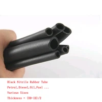 black nitrile rubber fuel tube id 3mm25mm petrol diesel oil nbr line hose pipe soft tubing oilwearacid and alkali resistant