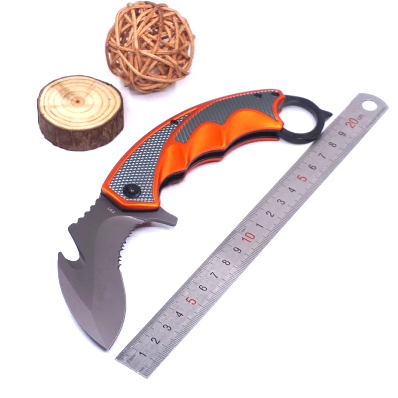 Складной нож Karambit Тактический выживания Кемпинг Туризм Охота Открытый карманные