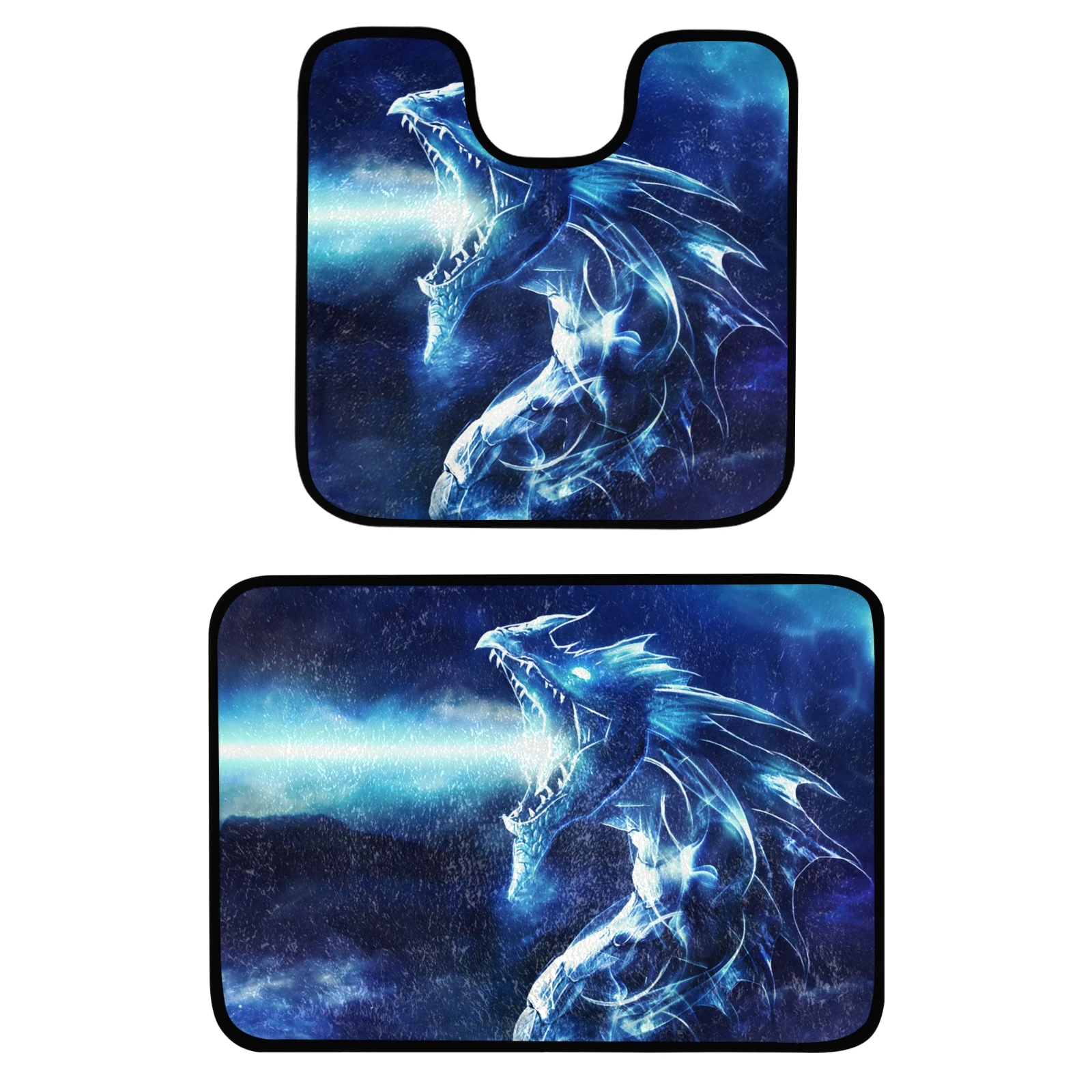 Коврики для ванной с принтом волка 2 шт./комплект | Дом и сад