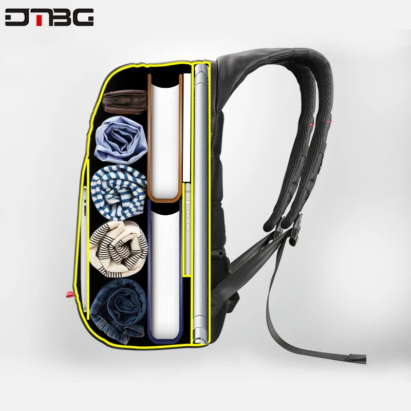 DTBG брендовый мужской рюкзак, рюкзак с солнечной батареей, usb зарядка, Противоугонный 17," рюкзак для ноутбука, мужской рюкзак для ноутбука, сумка