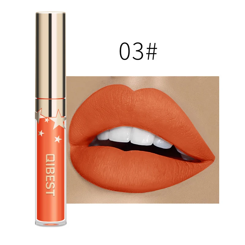 

Womens Matte Lip Glosses Non-stick Cup Lasting Nourish Liquid Lipstick SOYW889