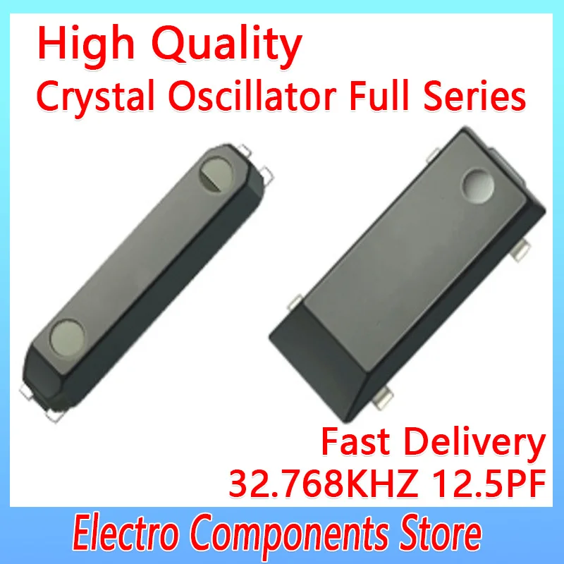 

5PCS/Lot 4Pin 8038 32.768KHZ 32.768K 8.0*3.8MM SMD Quartz Crystal Resonator SMD Passive Crystal Oscillator 12.5PF ±20PPM