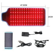 2021 New LED Red Light and Near Infrared Light Therapy Belt Devices 660nm 850nm Large Pads Wearable Wrap for Pain Relief