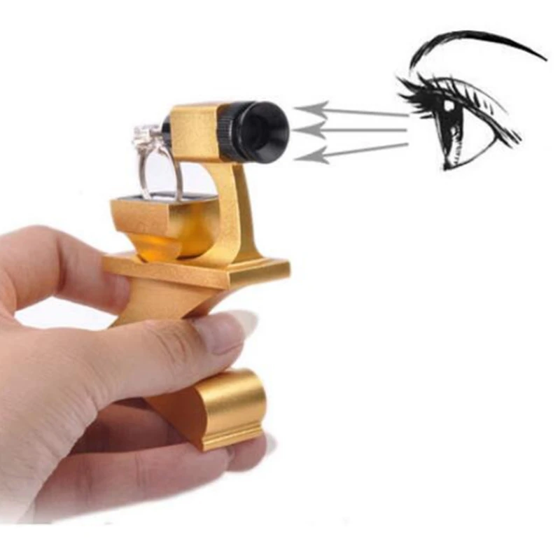 

Metal Magnifying Diamond Waist Prism Portable Jewelry Mirror Viewer Tool Loupe Test Magnify Diamond Waist Magnifier