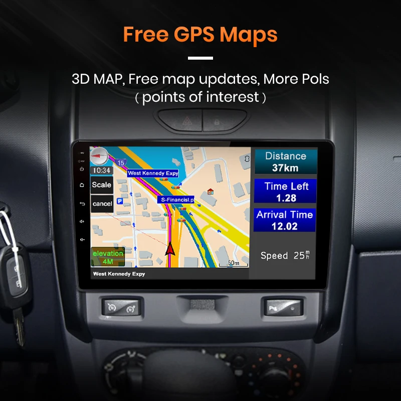 AWESAFE Android Auto Radio for Renault Duster 2015-2020 For LADA Largus 2021 Carplay 4G Car Multimedia GPS 2din autoradio |