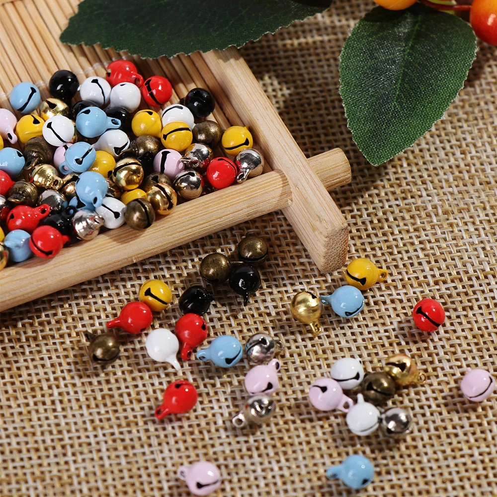 

10pcs 5mm Ultra-small Crafts Mini Bell 1/6 Doll Clothes Copper Round Bells Dollhouse Decoration Jewelry Accessories