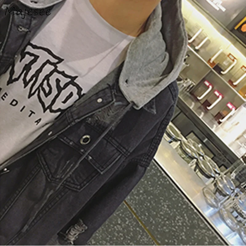 

Jackets Men Hooded Solid Simple All-match Cotton Loose Single Breasted Pockets Coats Mens Korean Style Students Leisure Jacket