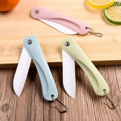 1 шт. простой складной керамический нож 3 дюйма цветная ручка фруктовый для
