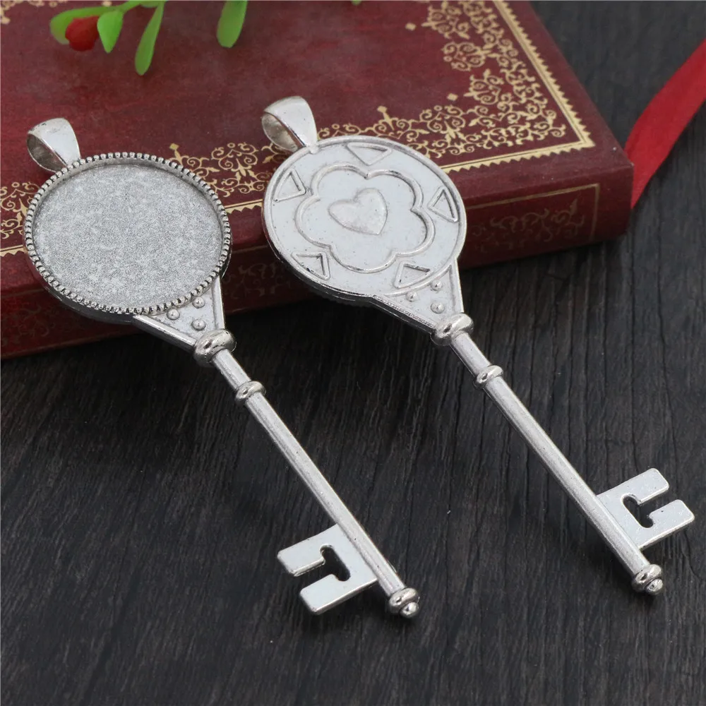 Новая мода 5 шт 25 мм Внутренний размер Античная Посеребренная бронза черное