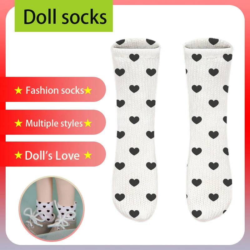 

New Blyth Doll Short Socks Knitted Elastic Rainbow Non-fading Mini Socks Accessories 1/6 1/8 OB11 Doll Available