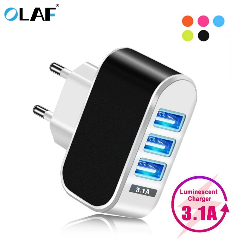 Olaf зарядное устройство USB 5 в 2 а Быстрая зарядка для iPhone X 8 7 iPad быстрое настенное