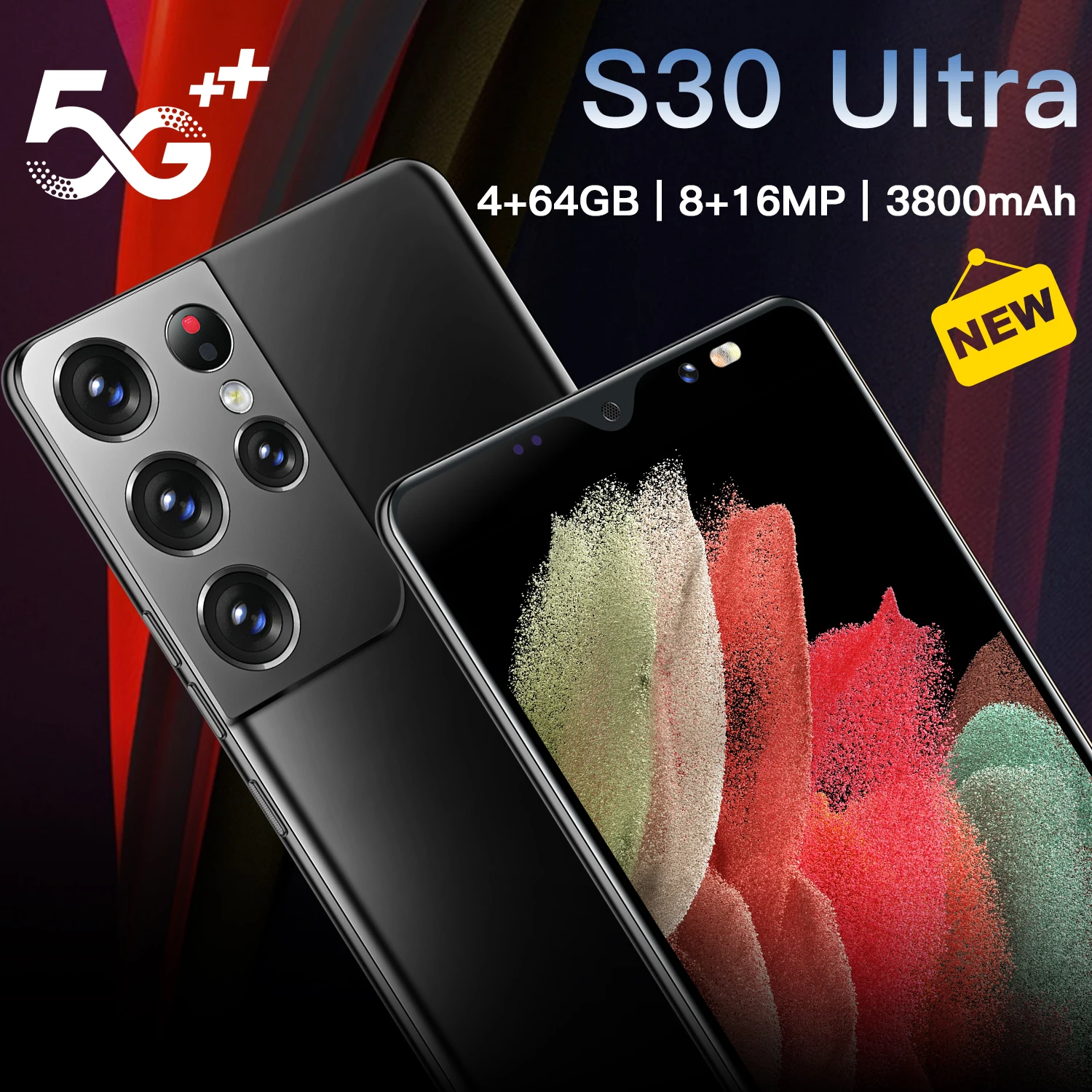 

Galaxia S30 Ultra 5G Octa Core 10Core Android HD Large Screen Smooth Global Version 512G Telecom Phone