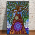 Абстрактные картины Blacklight Art психоделическая футболка, постеры, современные настенные картины на холсте для гостиной, домашний декор