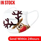 10 шт. универсальная одноразовая Высококачественная маска для взрослых с рождественским принтом маска дышащий шарф маска для лица Быстрая доставка