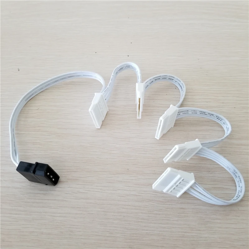 Кабель питания с 4-контактным разъемом IDE Molex на 5-портовый 15 pin SATA провод 18AWG для
