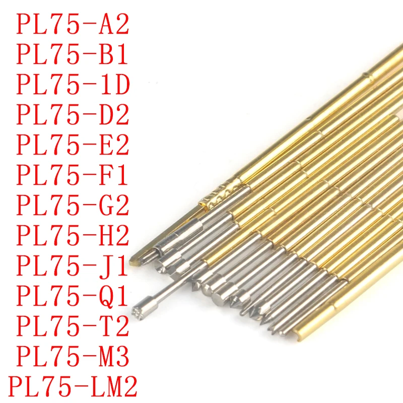 

Пружинный тестовый зонд Pogo Pin PL75-A2/B1/1D/D2/E2/F1/G2/H2/J1/LM2/Q1/T2/M3, 20 шт.
