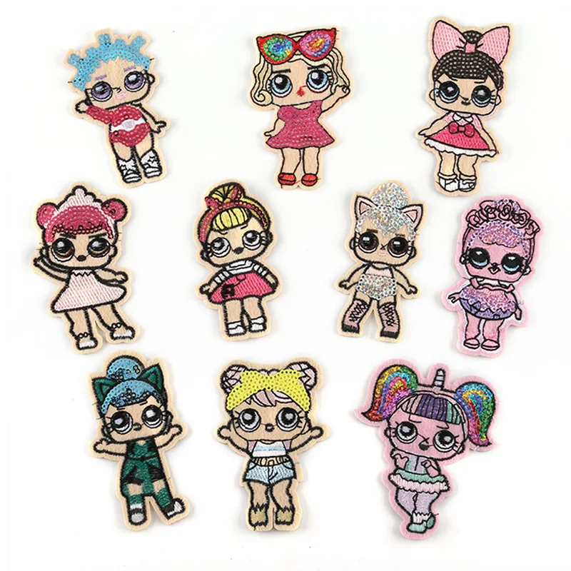 Милые красивые Мультяшные наклейки с блестками для девочек детские сделай сам