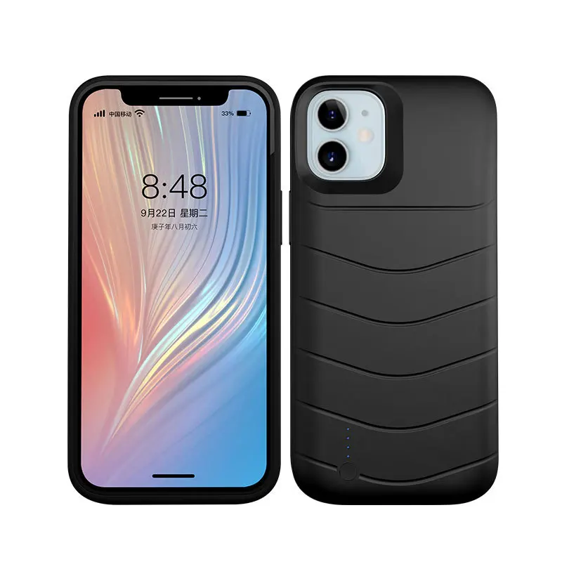 

5000mah Battery Case for Apple iPhone 12 Pro Max External Battery Charger Case Shock Proof for iPhone 12 Mini External Battery