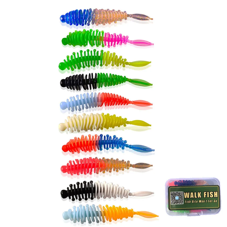 Приманка рыболовная силиконовая 60 мм 1 2 г 10 шт./лот | Спорт и развлечения