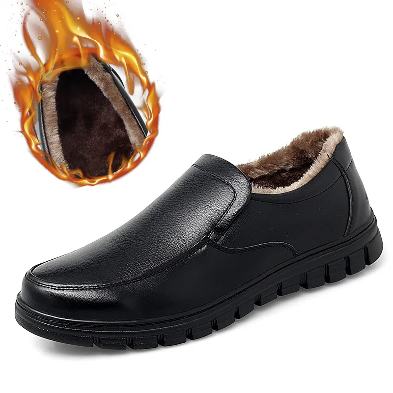 Новинка Мужская кожаная обувь Модные лоферы из натуральной кожи Дышащая