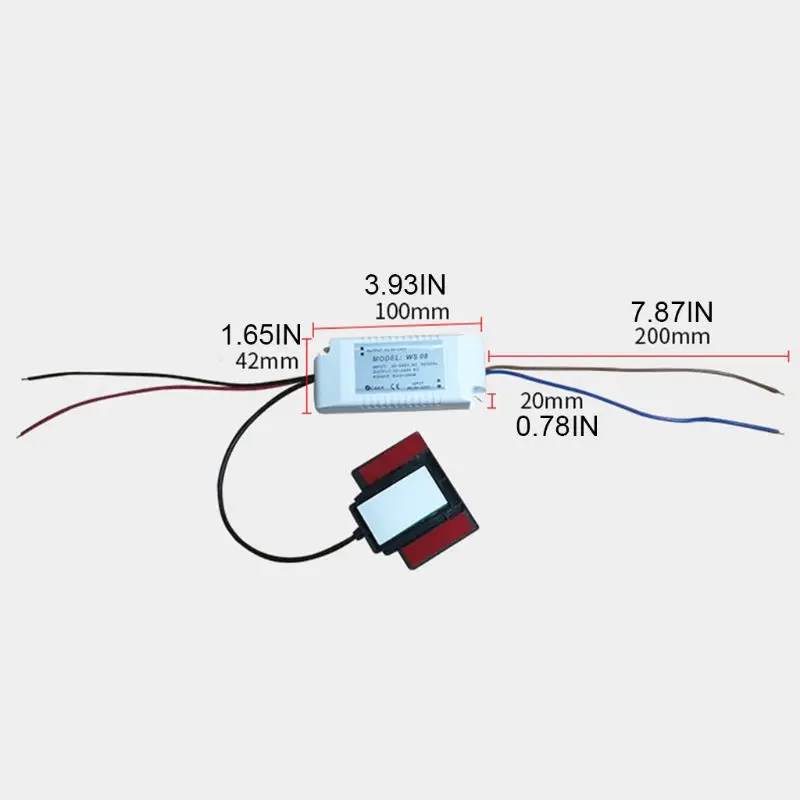 Приглушаемый зеркальный сенсорный выключатель для ванной комнаты 220 В 300 Вт