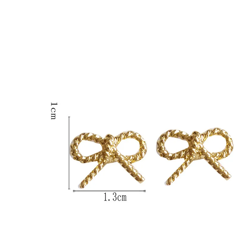 

Fashion popular bowknot earrings aestheticism street snap earring ornaments