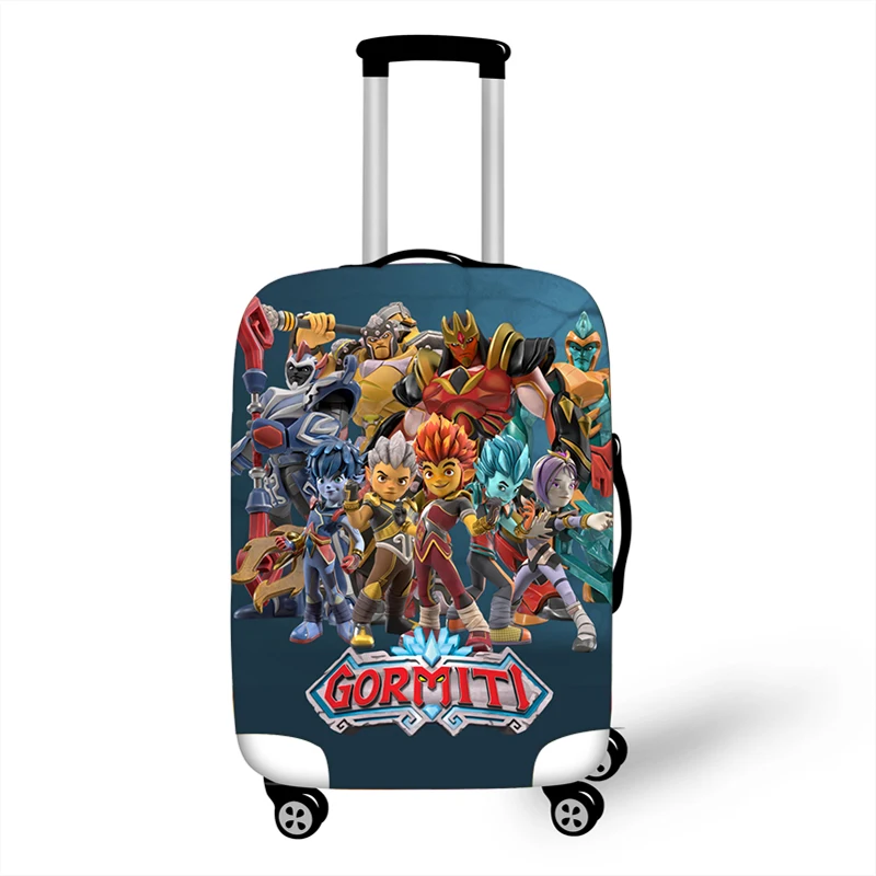 18-32'' Game Gormiti Travel Luggage Suitcase Cover Trolley Bag Protective Cover Boys Girls Elastic Suitcase Cover