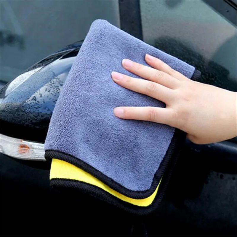 Car Care Microfiber Cleaning Cloth Kitchen Towel Plush Polyester Fiber Dish Wash 30*60cm Wiping Absorbent Scouring Pad | Дом и сад