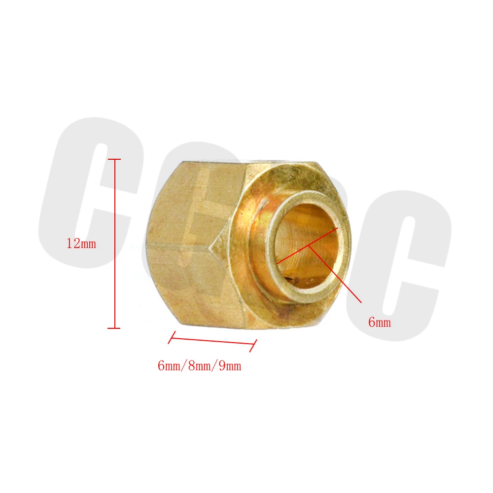 4pcs Brass Axle Widen 12mm Hexagon Wheel Adapter 6mm/8mm/9mm For 1/10 RC Crawler Car TRX4 T4 Upgrade Parts | Игрушки и хобби